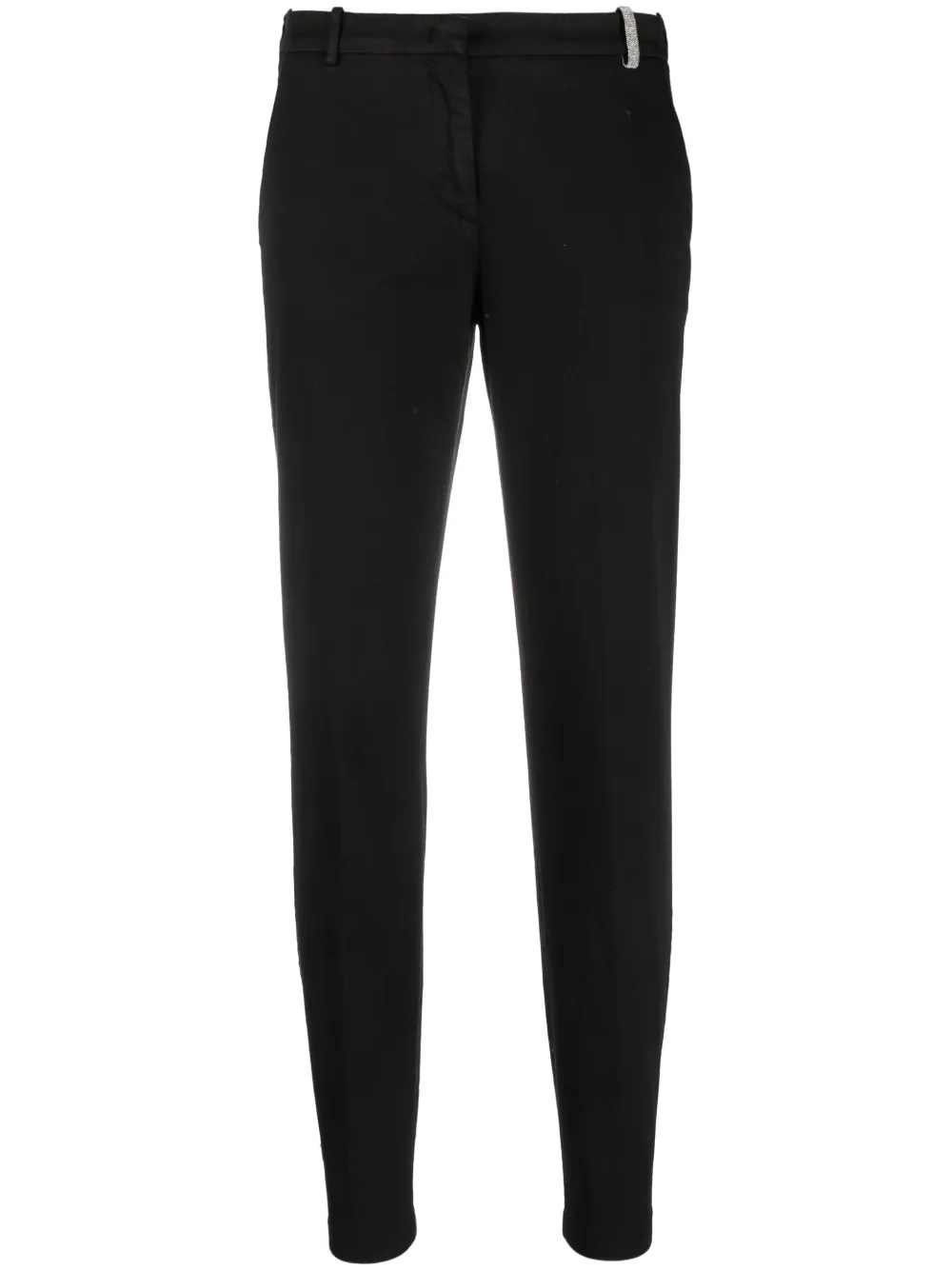 Fabiana Filippi Montefalco Mikado Trousers In 黑色