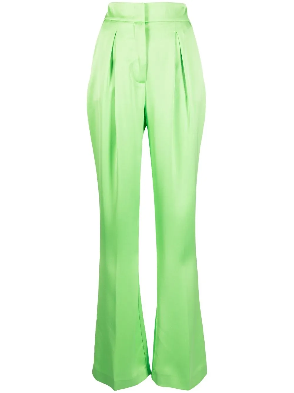 Genny pleat-detail flared trousers