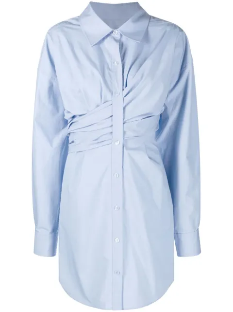 Alexander Wang gathered cotton shirt dress