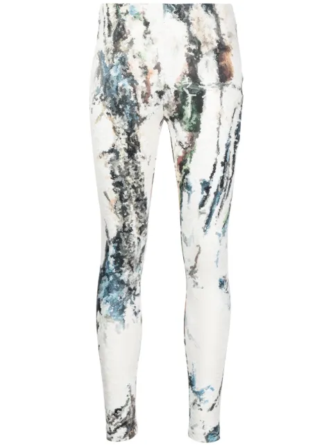 Saiid Kobeisy graphic-print sequin embellished leggings