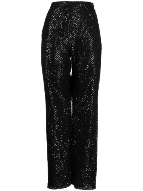 Saiid Kobeisy sequined straight-leg trousers