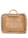 Isla woven-wicker design tote bag - Neutrals