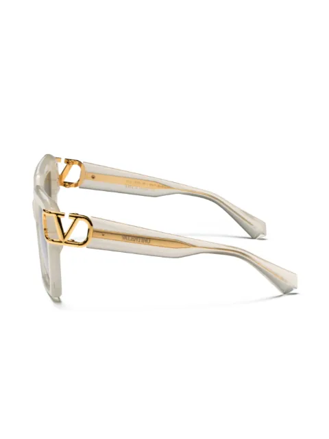 VALENTINO GARAVANI EYEWEAR VLogo square-frame sunglasses VLS107C55 - 2