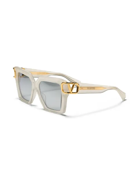 VALENTINO GARAVANI EYEWEAR VLogo square-frame sunglasses VLS107C55 - 1