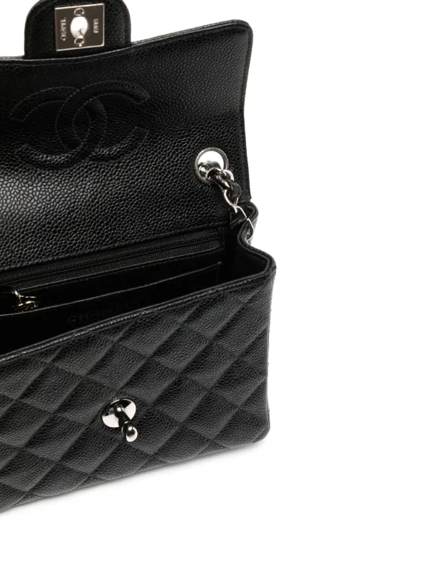 CHANEL Pre Owned 2000 Mini Square Classic Flap Shoulder Bag Farfetch