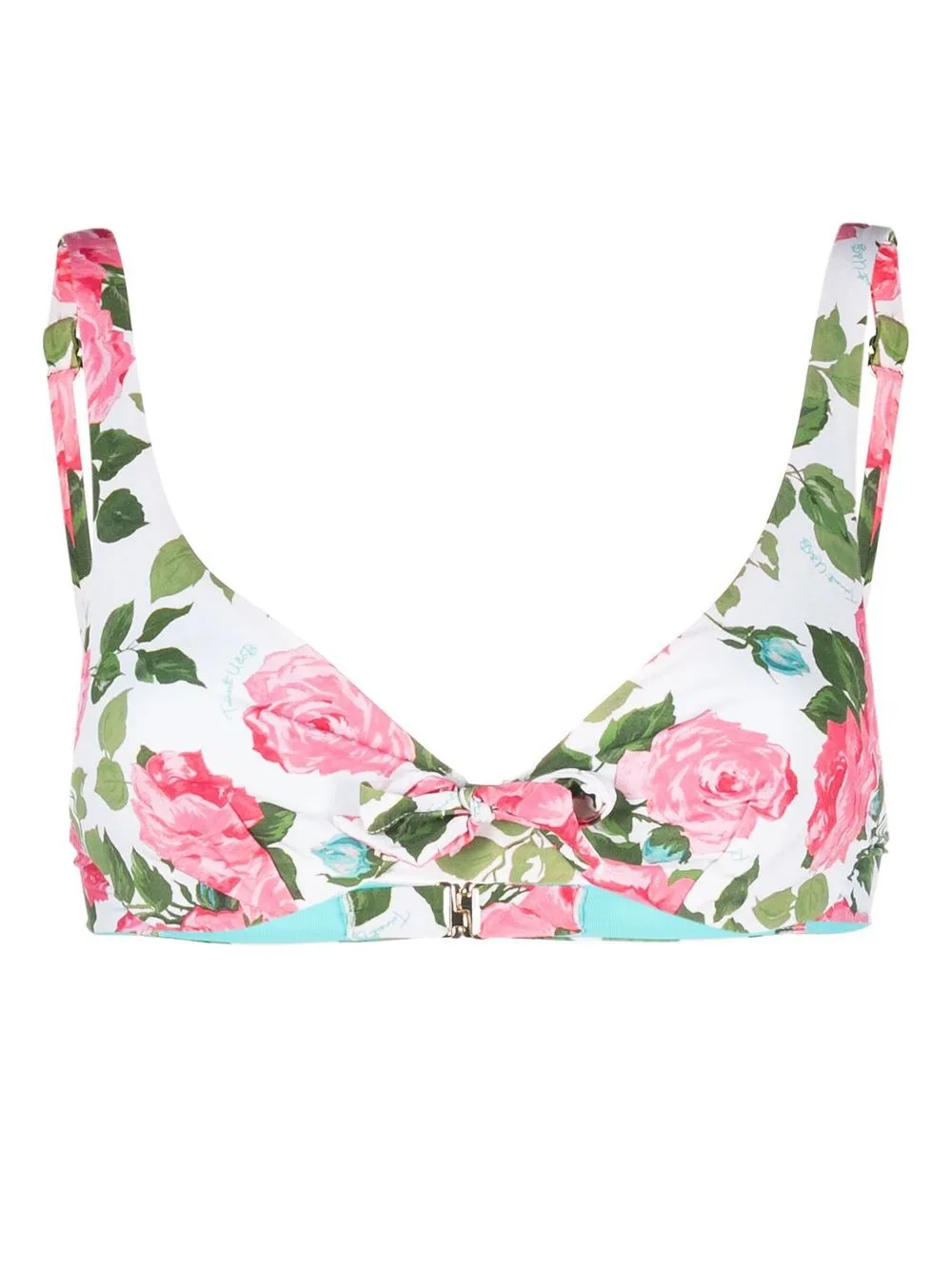 Twinset Floral Bikini Top In Multi