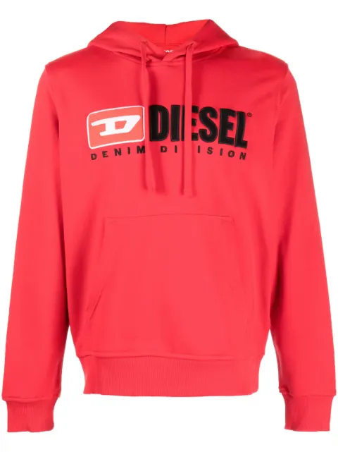 Diesel 标贴棉质混纺连帽衫