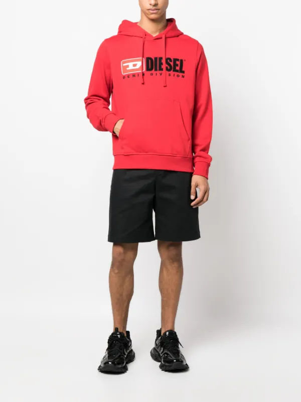 【DIESEL】 red cotton sweatshirt （関税送料込） Diesel K-BELEZ Sweatshirt | Red | FARFETCH