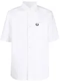 Fred Perry short-sleeve cotton shirt - White