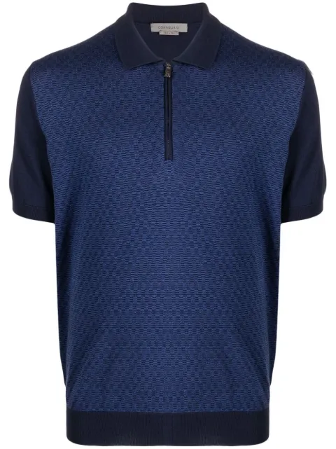 short-sleeve cotton polo shirt