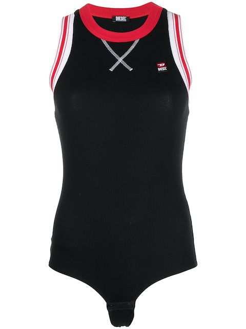 Diesel logo-patch racerback bodysuit