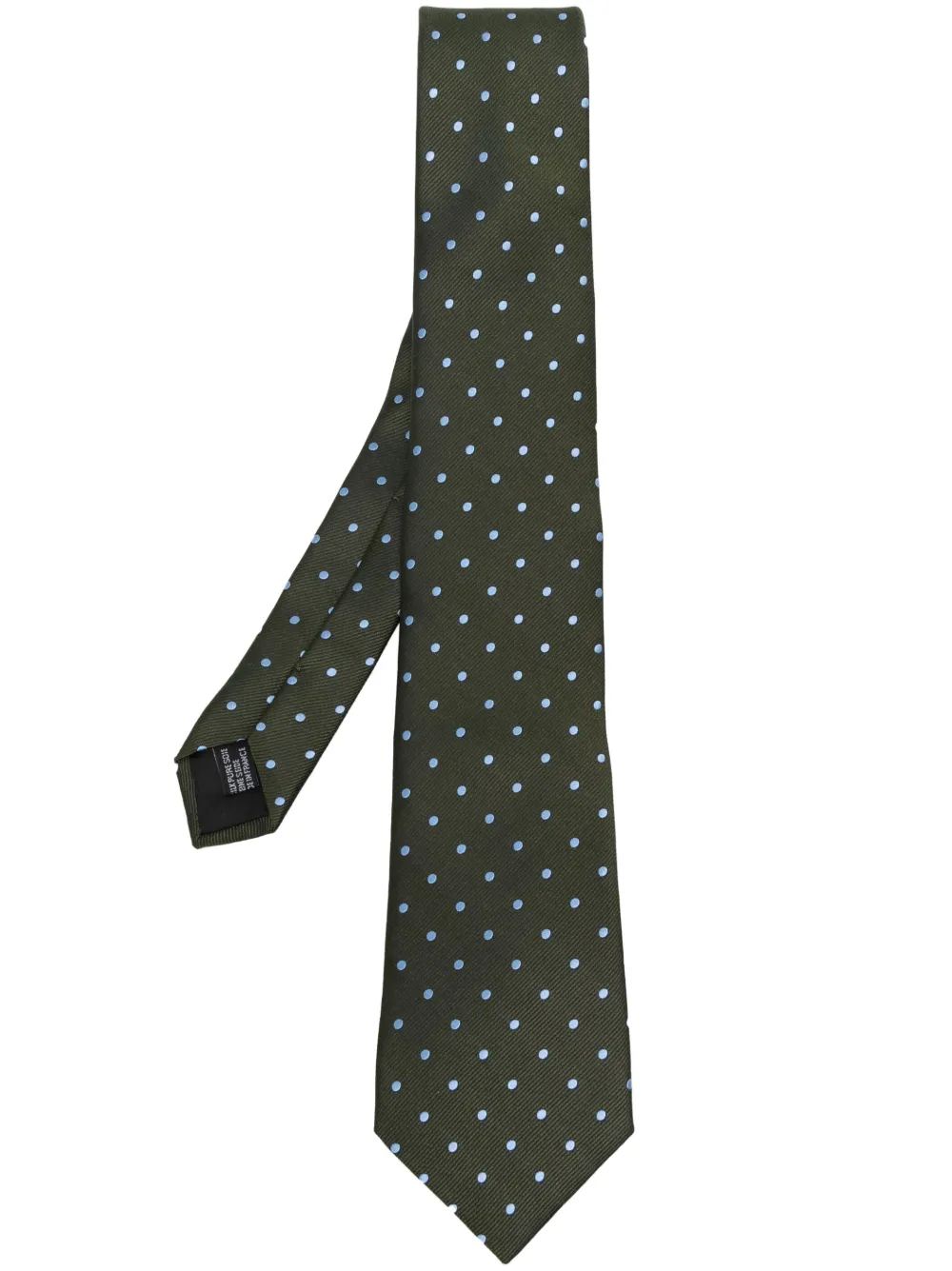 Lanvin polka dot silk tie - Green