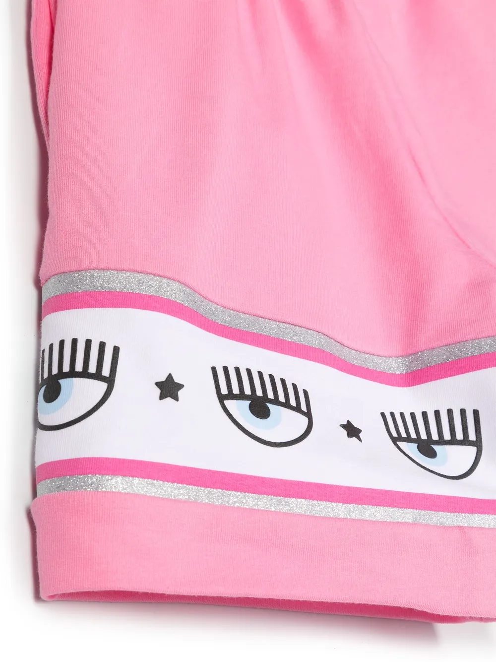  Chiara Ferragni Kids Logo-tape Track Shorts - Pink 