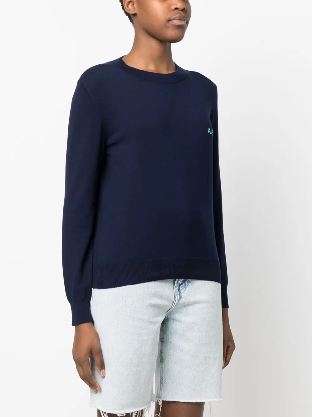 A.P.C. embroideredlogo Jumper Farfetch