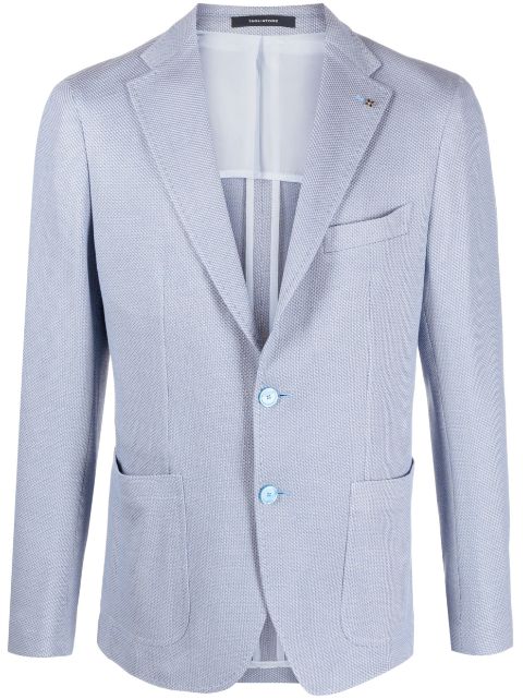 Tagliatore single-breasted knit blazer Men