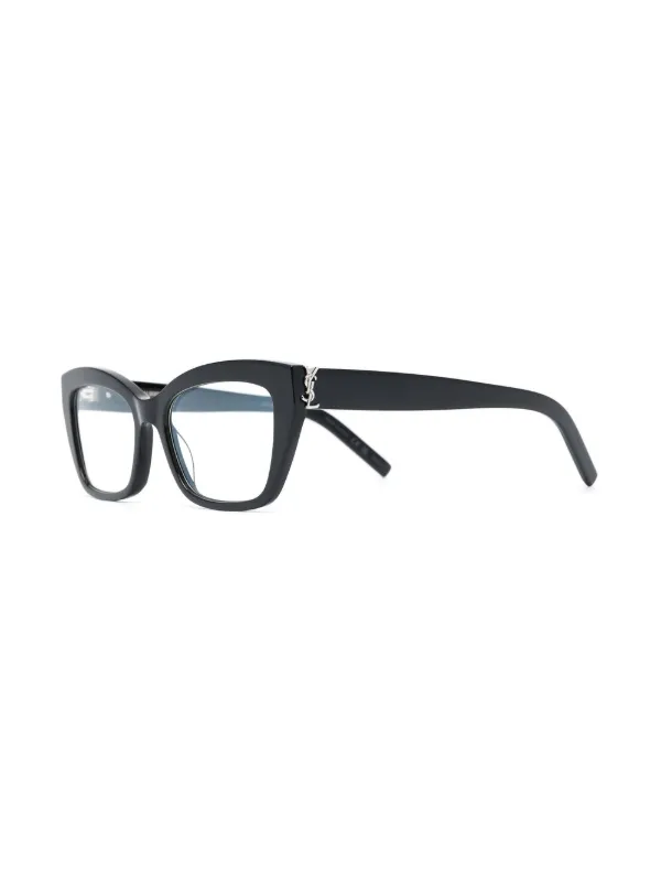 SAINT LAURENT キャットアイフレームメガネ Saint Laurent Eyewear キャットアイ眼鏡フレーム | ブラック
