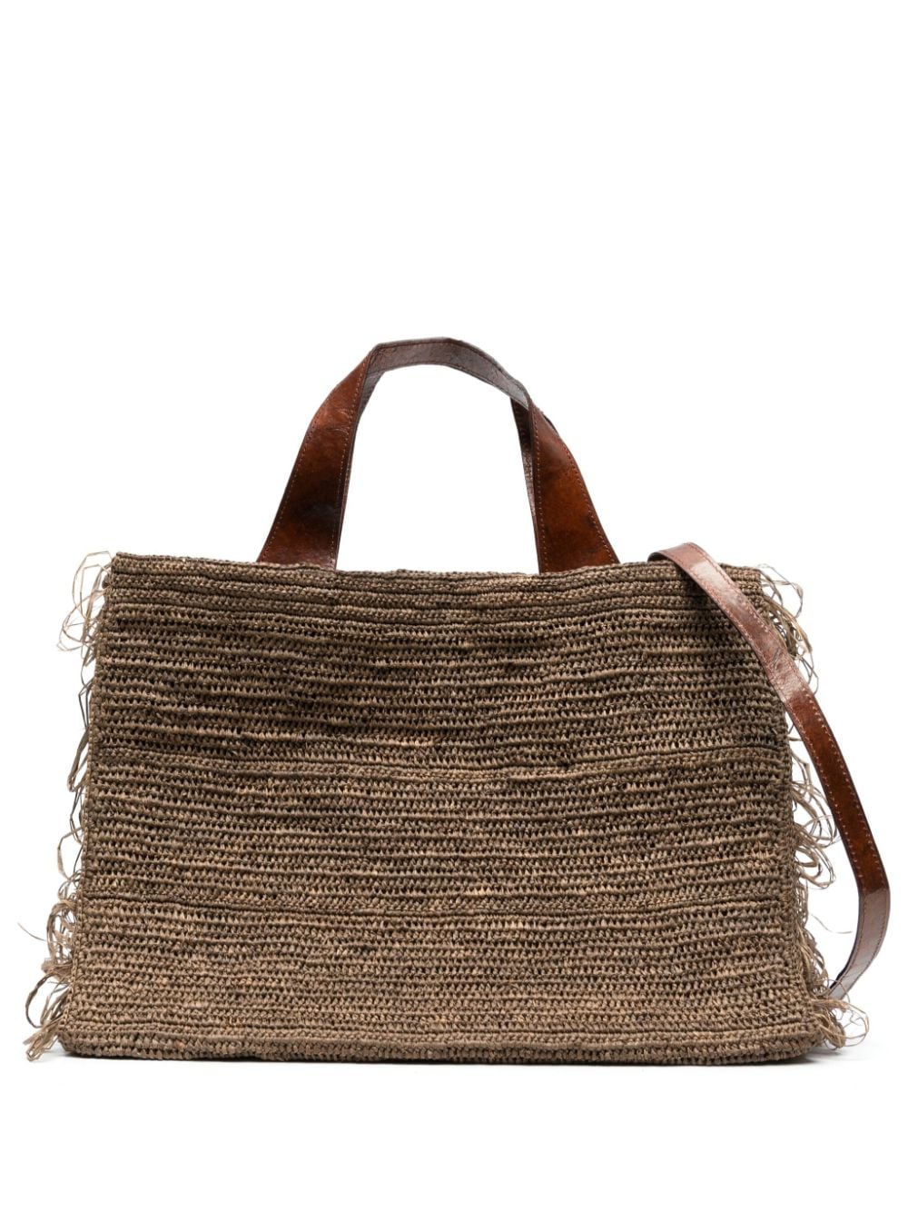 Onja woven fringed tote bag