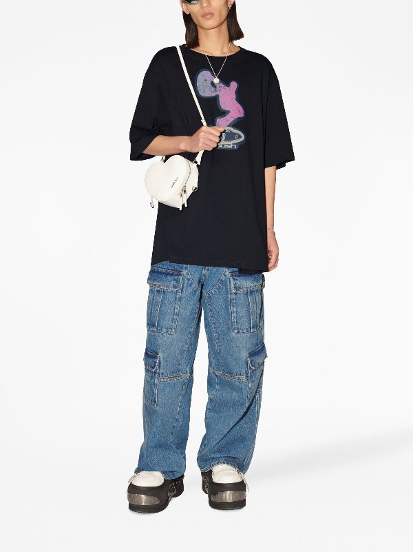 AMBUSH graphic-print Side Split T-shirt - Farfetch