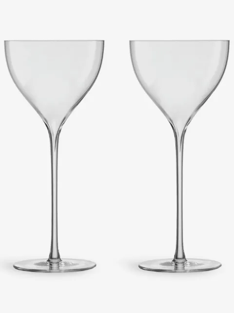 LSA International Savoy Nick & Nora glass set 