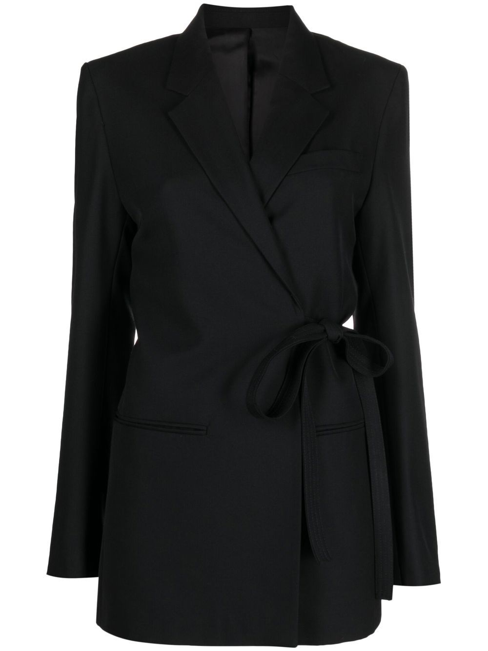 TOTEME double-breasted wrap blazer - Black