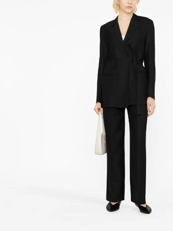 【関税込み】TOTEME ブラック ダブルジャケット TOTEME ダブルジャケット | ブラック | FARFETCH JP