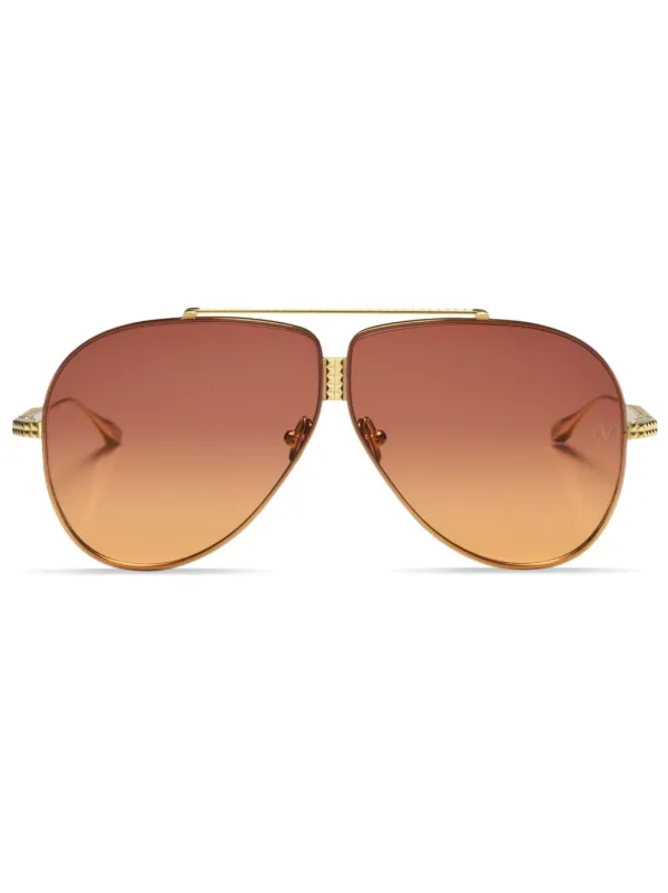 VALENTINO GARAVANI EYEWEAR ロックスタッズ サングラス | ゴールド