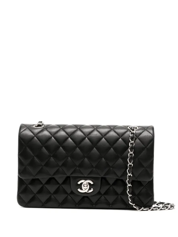 CHANEL Pre Owned 2006 Medium Double Flap Shoulder Bag Black FARFETCH IE