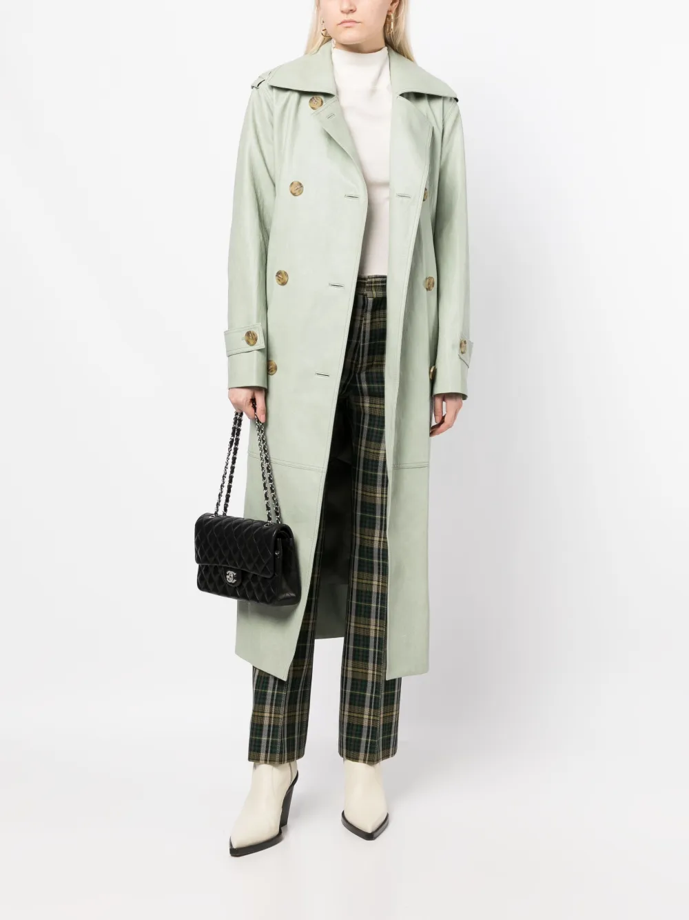 CHANEL Pre-Owned 2006 schoudertas met dubbele omslag - Zwart