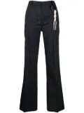 Charles Jeffrey Loverboy pinstripe straight-leg trousers - Blue