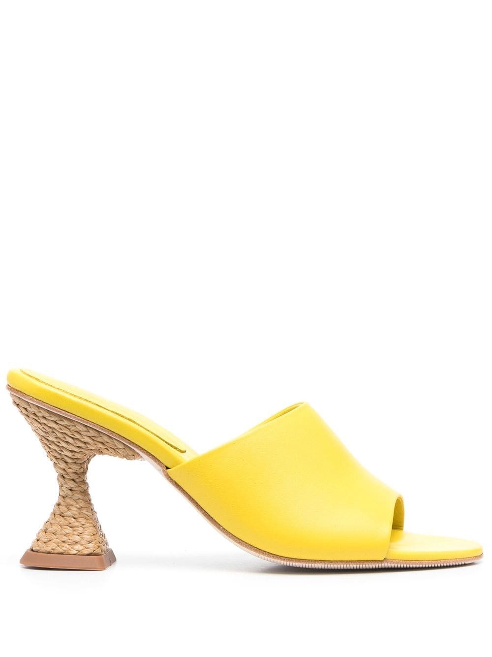 Paloma Barceló Brigite 95mm Heel Sandals In Yellow