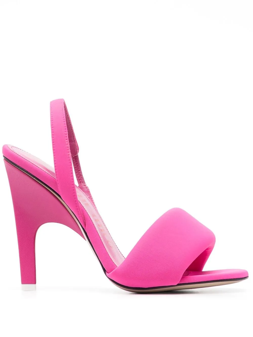 The Attico sandales Rem 105 mm à design matelassé - Rose