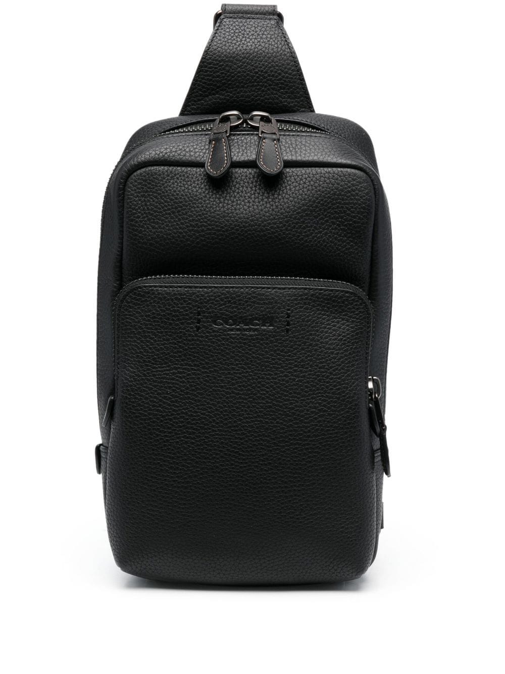 Coach Gotham Leather Backpack In Black