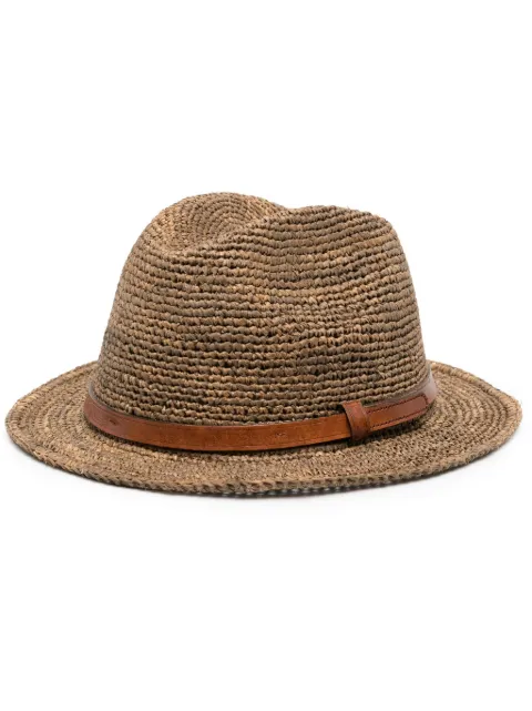 IBELIV woven raffia fedora