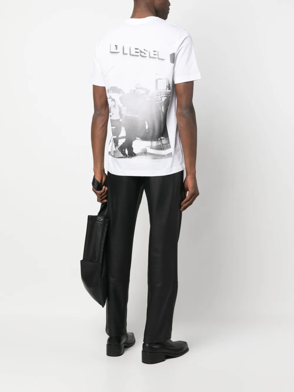 Diesel T-shirt met logoprint - Wit