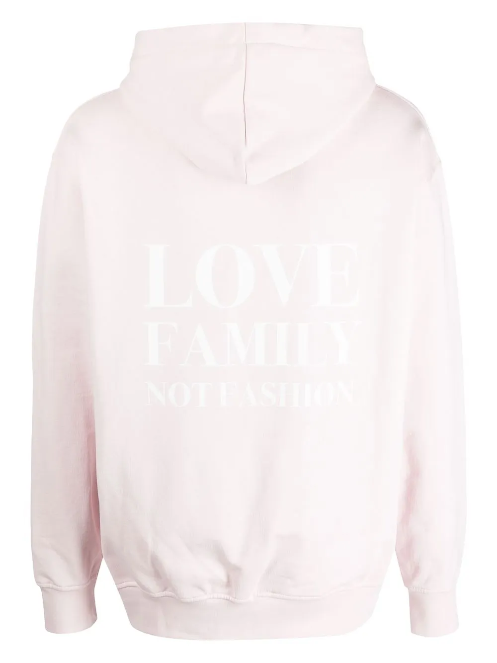 Family First Hoodie met trekkoord - Roze