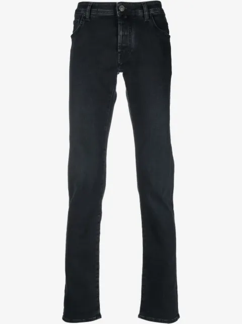 Jacob Cohën logo-patch straight-leg jeans
