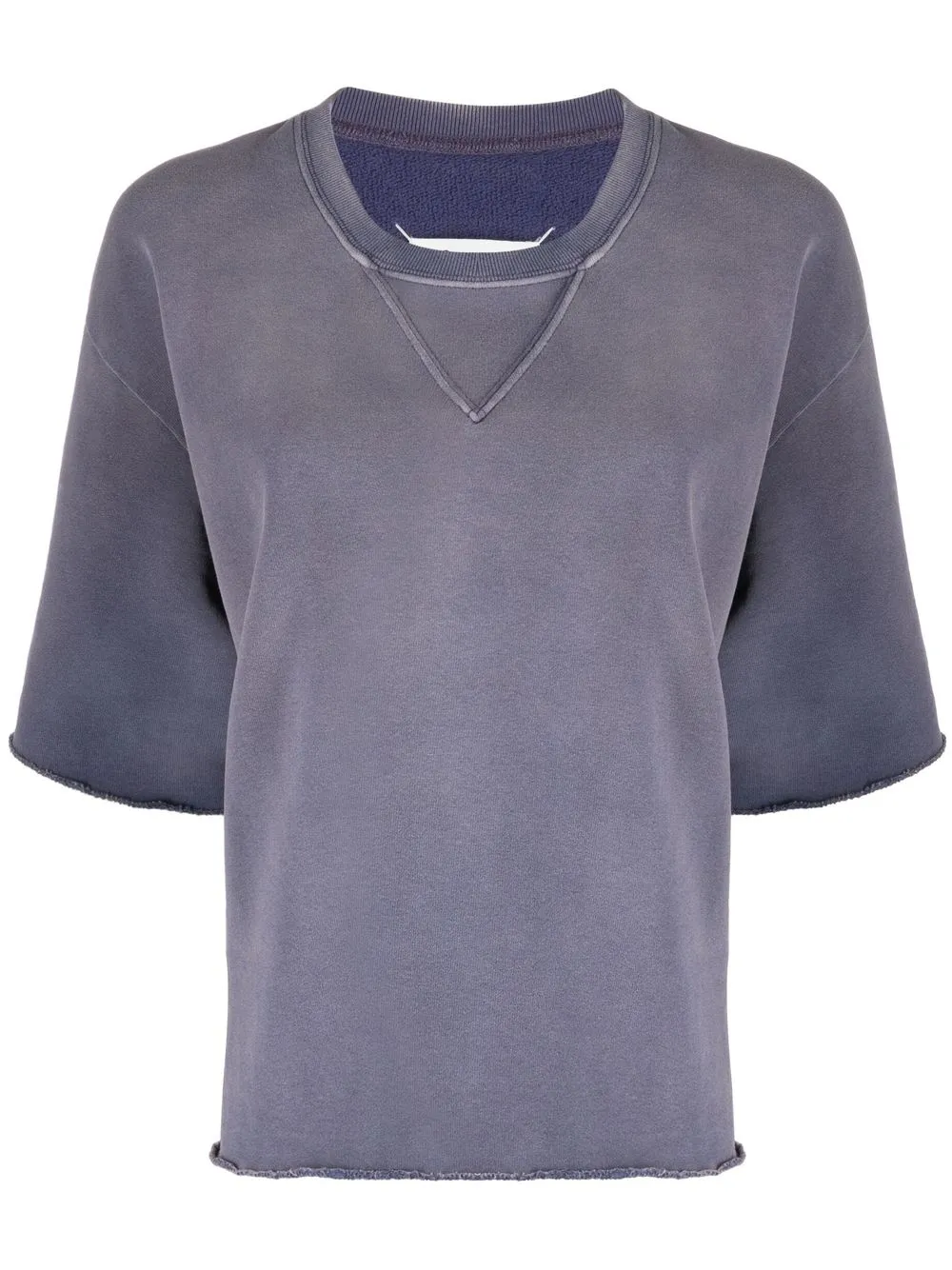 Maison Margiela Oversized Distressed T-shirt In Violett