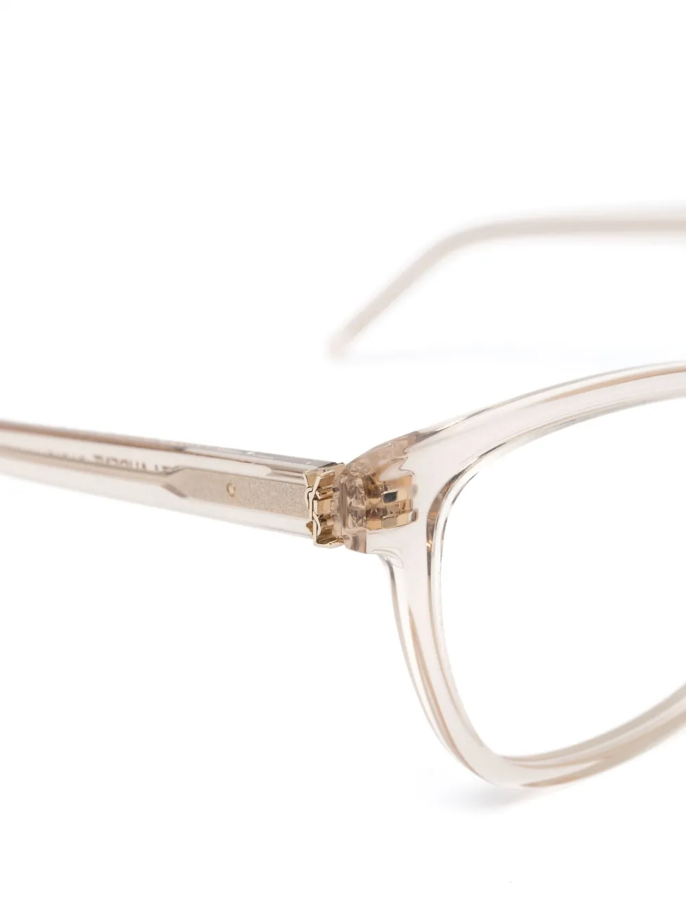 Saint Laurent Cat-eye Glasses In Nude