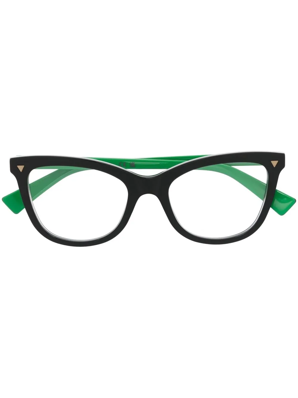 Bottega Veneta Cat-eye Glasses In Black-black-transparent