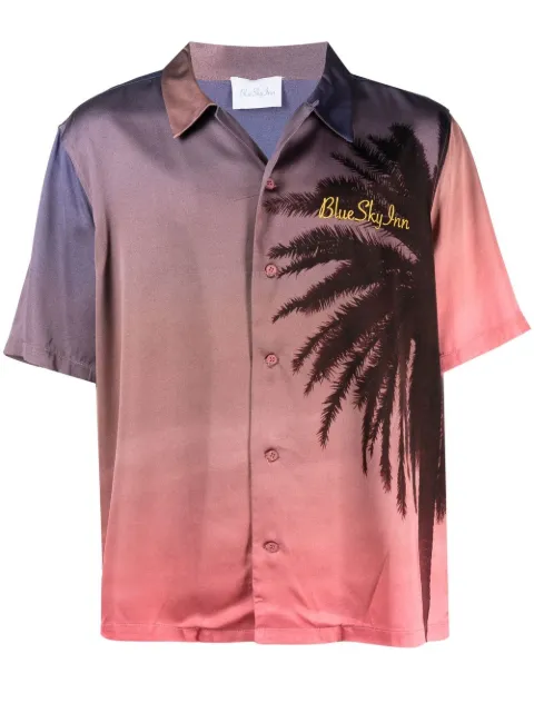 BLUE SKY INN palm tree gradient shirt