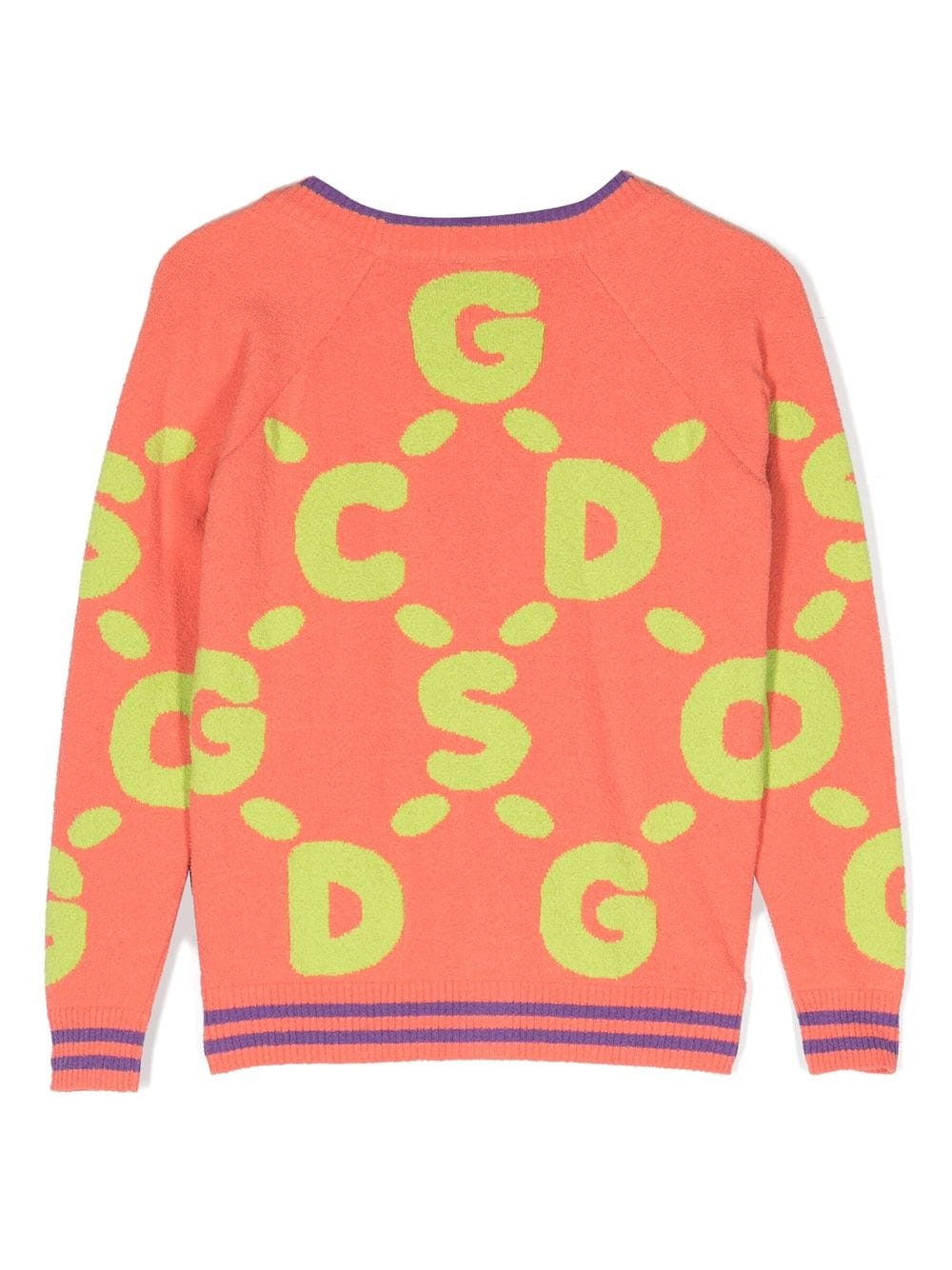 Gcds Kids Vest met logoprint - Oranje