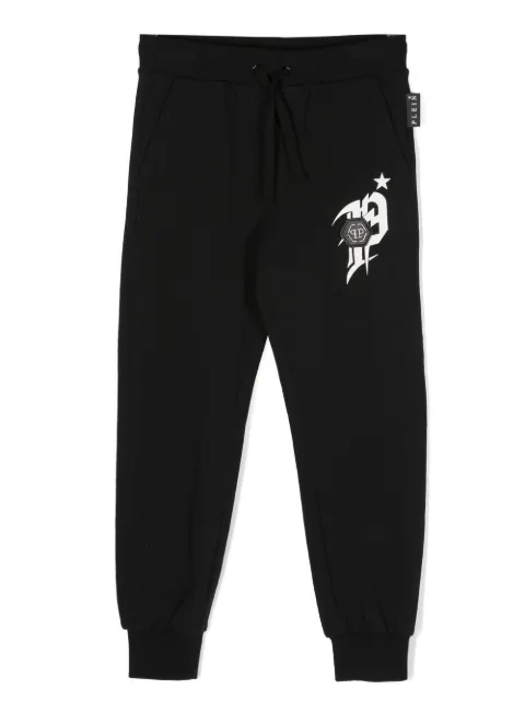 Philipp Plein Junior logo-print track pants