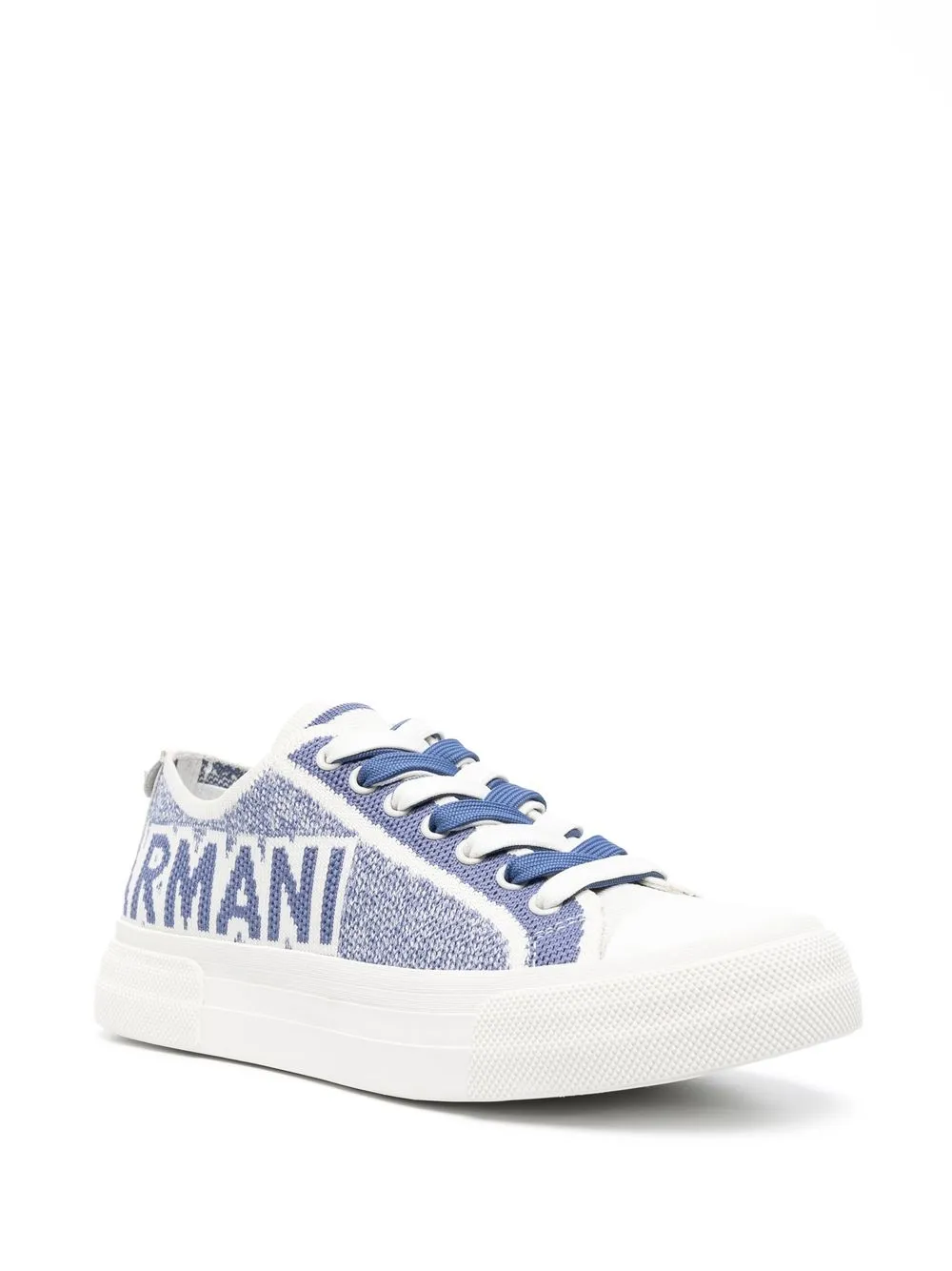 Emporio Armani Sneakers met logoprint - Blauw
