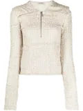 Nanushka Leiko dribbled ribbon top - Neutrals