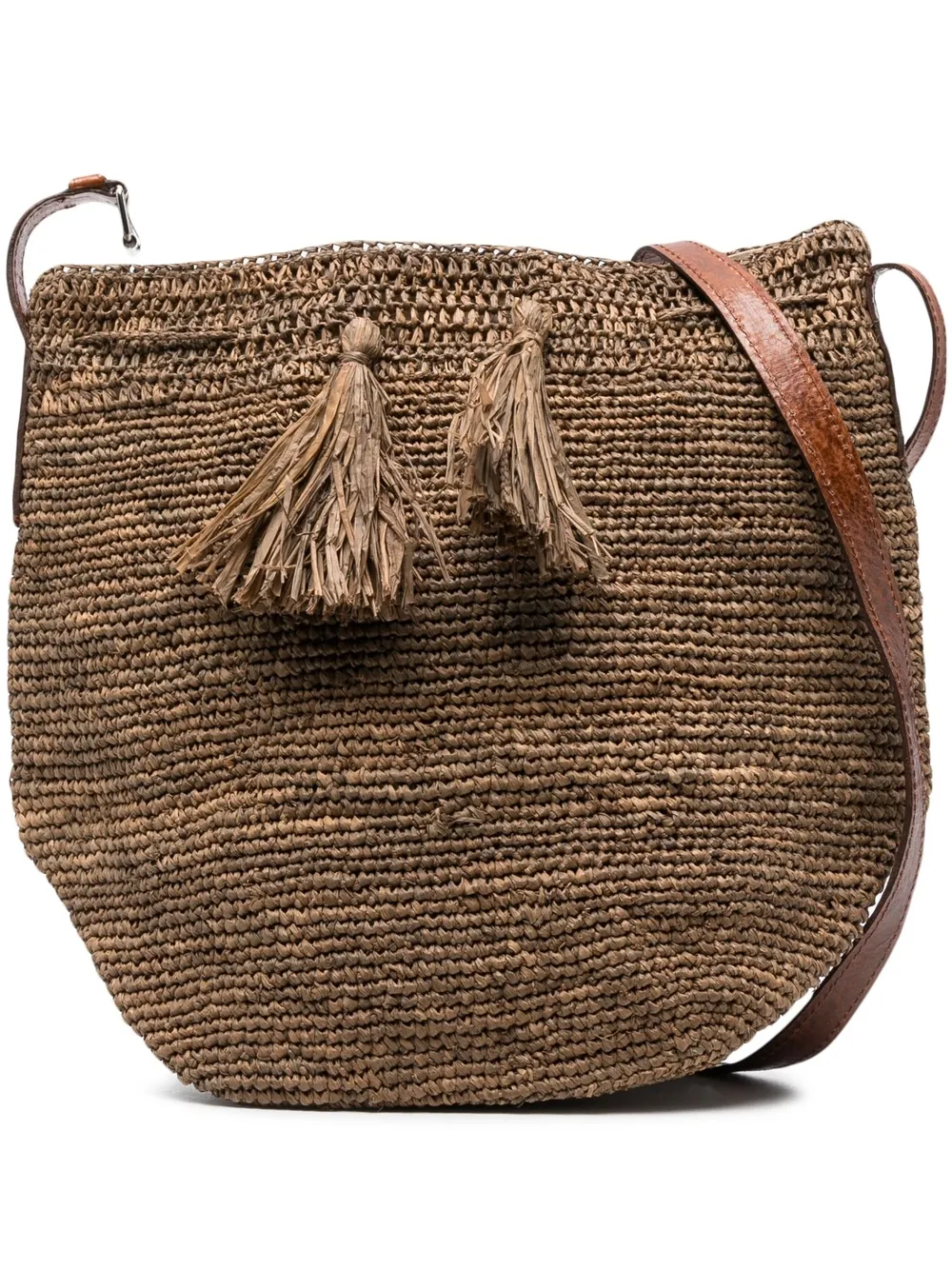 Ibeliv Tasseltrim Straw Tote Bag In Brown ModeSens