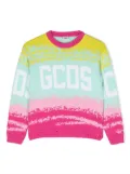 Gcds Kids colour-block logo jumper - Pink