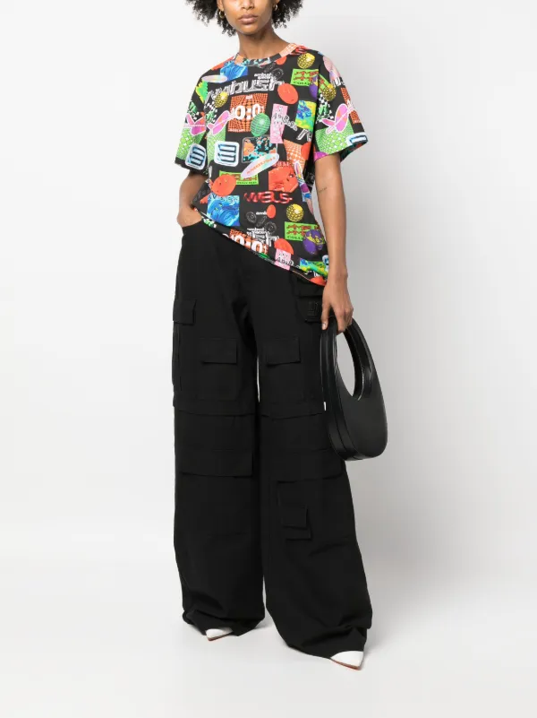 AMBUSH logo-print Cotton T-shirt | Black | FARFETCH