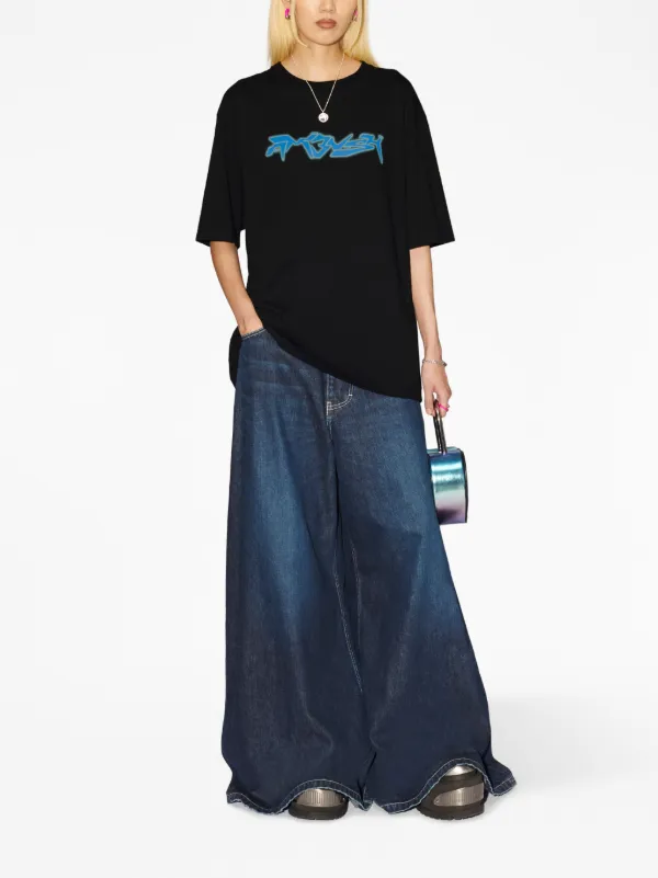 AMBUSH logo-print T-shirt | Black | FARFETCH