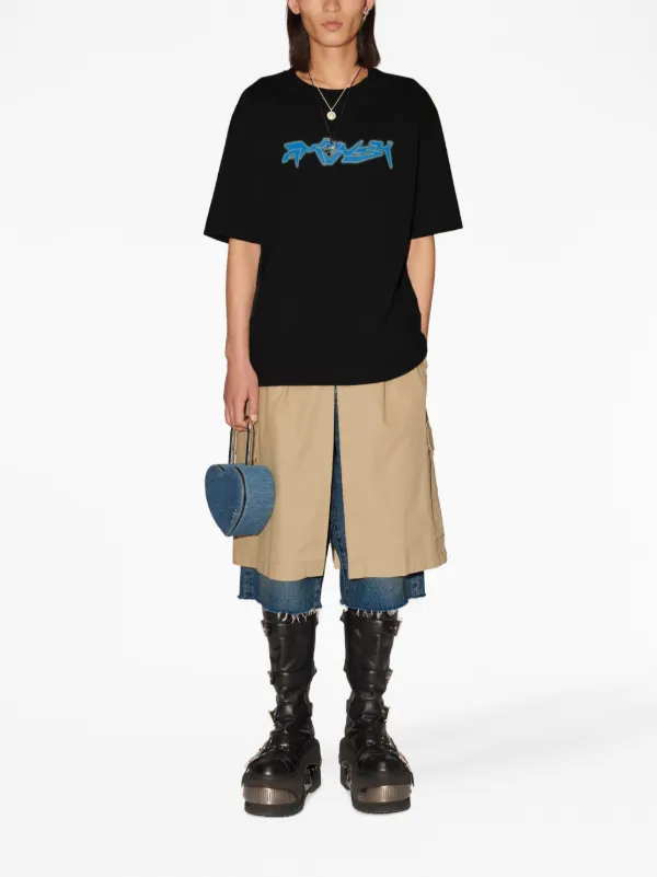 AMBUSH logo-print T-shirt | Black | FARFETCH