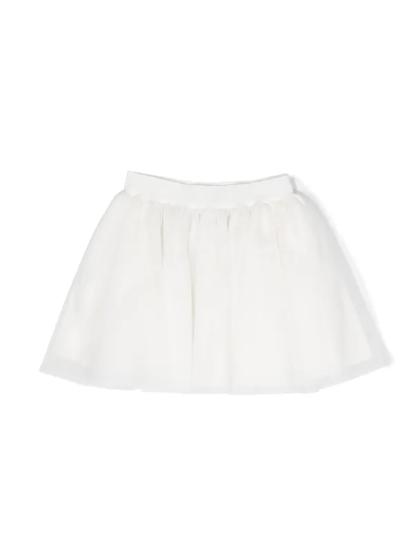 White tulle 2024 overlay skirt